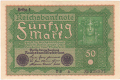 Germany 1 50 Mark, 24. 6.1919